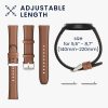 Каишка за Willful Smartwatch/Fitnesstracker, Kwmobile, кафяво/черно, естествена кожа, 58186.05