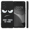 Калъф Kwmobile за Samsung Galaxy A53 5G, силиконов, черен/бял, 58241.02