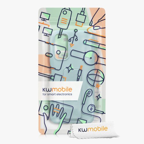 Калъф Kwmobile за Xiaomi Redmi Note 11/Redmi Note 11s, силиконов, зелен, 58266.71