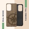 Калъф Kwmobile за Samsung Galaxy A33 5G, дърво, кафяв, 58316.02