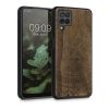 Калъф Kwmobile за Samsung Galaxy A12, дърво, кафяв, 55092.03