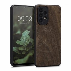   Калъф Kwmobile за Samsung Galaxy A33 5G, дърво, кафяв, 58316.03