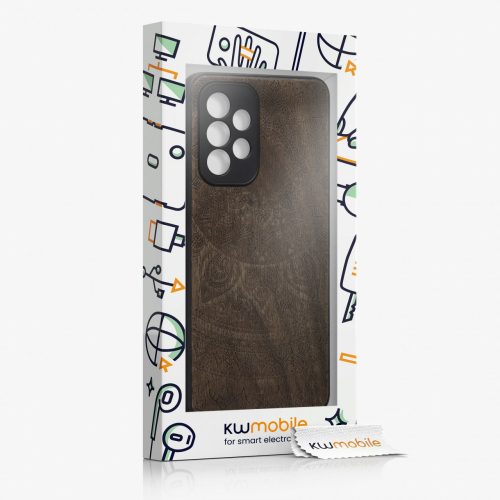 Калъф Kwmobile за Samsung Galaxy A33 5G, дърво, кафяв, 58316.03