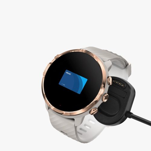 USB кабел за зареждане за Suunto 7, Kwmobile, черен, пластмаса, 58458.01