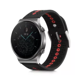   Каишка за Huawei Watch GT 2 Pro/Watch GT 2 (46 мм), Kwmobile, черна, силикон, 58462.01