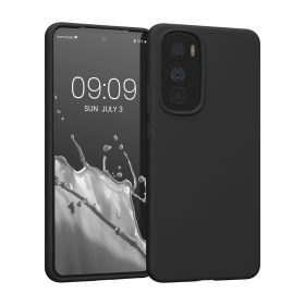   Калъф Kwmobile за Motorola Edge 30, силиконов, черен, 58537.01