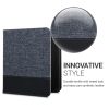 Калъф за Tolino Vision 6, Kwmobile, син/черен, текстил, 57164.17