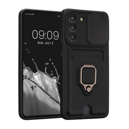 Бъмпър kwmobile за Samsung Galaxy S21 FE, силикон, черен, 58570.01