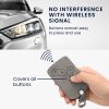 Капак за автомобилен ключ за Renault 4 бутона, Kwmobile, сив, еко кожа, 48568.17