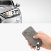 Капак за автомобилен ключ за Renault 4 бутона, Kwmobile, сив, еко кожа, 48568.17