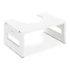 Inaltator pentru toaleta Navaris, pozitie ghemuit, antiderapant, 43.5x28x18.5 cm, alb, bambus