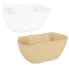 Set 2 cosuri suspendabile Navaris, peste usa, 3.8 L fiecare, 28x13.5x11 cm, alb/bej, metal
