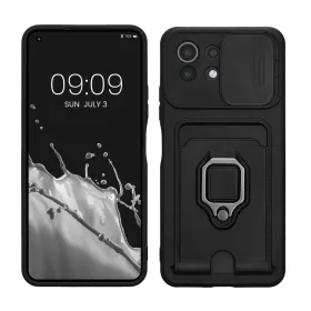   Броня kwmobile за Xiaomi 11 Lite 5G NE/Mi 11 Lite 5G, силикон, черен, 57718.01