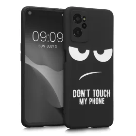   Калъф Kwmobile за Realme 9i, силиконов, черен/бял, 58694.01