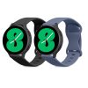 Комплект от 2 каишки за Samsung Galaxy Watch 4 (40 мм)/Galaxy Watch 4 (44 мм)/Galaxy Watch 4 Classic (42 мм), Kwmobile, черен/син, силикон, 58740.01