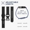 Комплект от 2 каишки за Samsung Galaxy Watch 4 (40 мм)/Galaxy Watch 4 (44 мм)/Galaxy Watch 4 Classic (42 мм), Kwmobile, черен/син, силикон, 58740.01