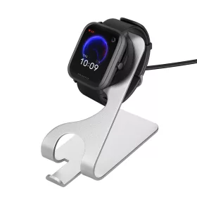   Докинг стойка за Huami Amazfit Bip U/Amazfit Pop Pro/Amazfit T-Rex Pro, Kwmobile, черен/сребрист, метален, 58727.01