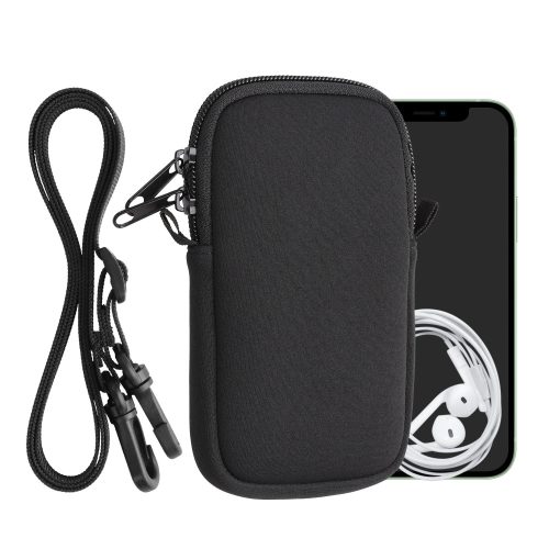 Kwmobile Universal Cover, размер M - 5,5 инча, неопрен, черен, 58700.2.01