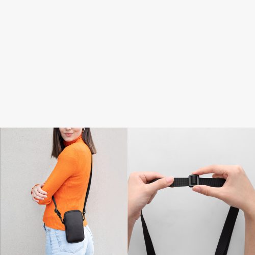 Kwmobile Universal Cover размер XL - 6,8 инча, неопрен, черно/бяло, 58701.4.02