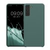 Калъф Kwmobile за Samsung Galaxy S21 Plus, Силиконов, Зелен, 54066.169