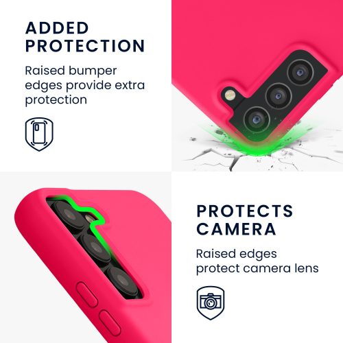 Калъф Kwmobile за Samsung Galaxy S22 Plus, Силиконов, Розов, 56761.77