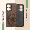 Калъф Kwmobile за OnePlus Nord 2T, дърво, кафяв, 58767.01