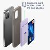 Държач за магнитна карта, съвместим с Apple iPhone 14 Series/iPhone 13 Series/iPhone 12 Series, Kwmobile, лилав, пластмаса, 58791.139