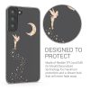 Калъф Kwmobile за Samsung Galaxy S22 Plus, силикон, прозрачен/златен, 58795.01