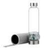 Sticla de apa Navaris cu pietre semipretioase, capac inox, husa neopren, 420 ml, 53150.06