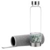 Sticla de apa Navaris cu pietre semipretioase, capac inox, husa neopren, 420 ml, 53150.06