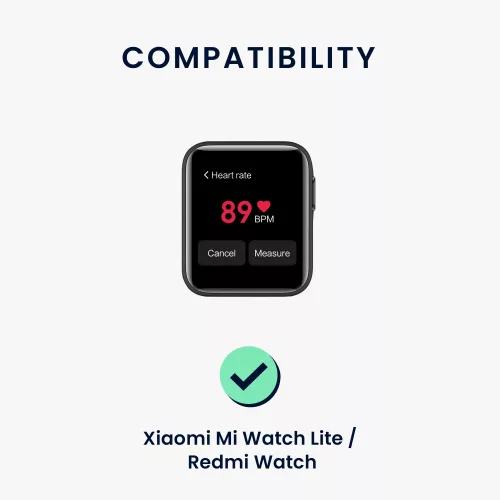 Каишка за часовник Xiaomi Mi Watch Lite/Redmi, Kwmobile, лилав, силикон, 58886.192