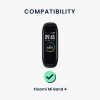 Комплект от 2 каишки за Xiaomi Mi Band 4, Kwmobile, черно/червено, силикон, 58889.01