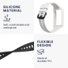 Комплект от 2 каишки за Huawei Band 7/Band 6/Honor Band 6, Kwmobile, черно/бяло, силикон, 58914.02