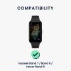 Комплект от 2 каишки за Huawei Band 7/Band 6/Honor Band 6, Kwmobile, черно/бяло, силикон, 58914.02