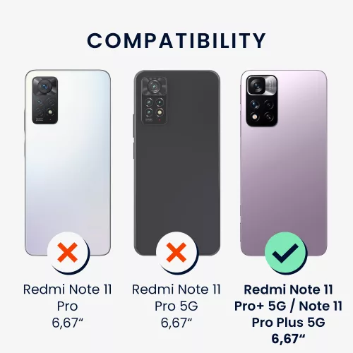 Калъф Kwmobile за Xiaomi Redmi Note 11 Pro Plus 5G, Силиконов, Розов, 58097.77
