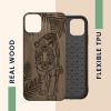Калъф Kwmobile за Apple iPhone 11, дърво, кафяв, 49799.14