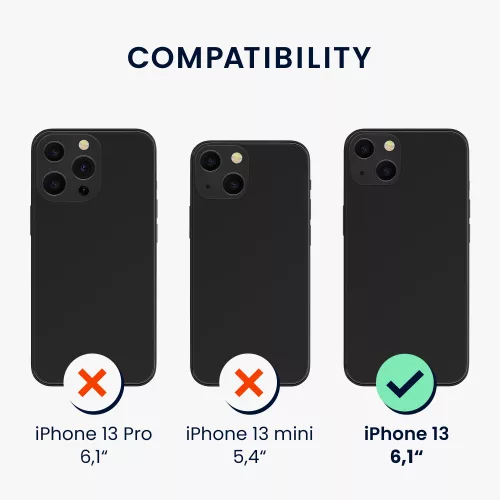 Калъф Kwmobile за Apple iPhone 13, силиконов, син, 58954.116