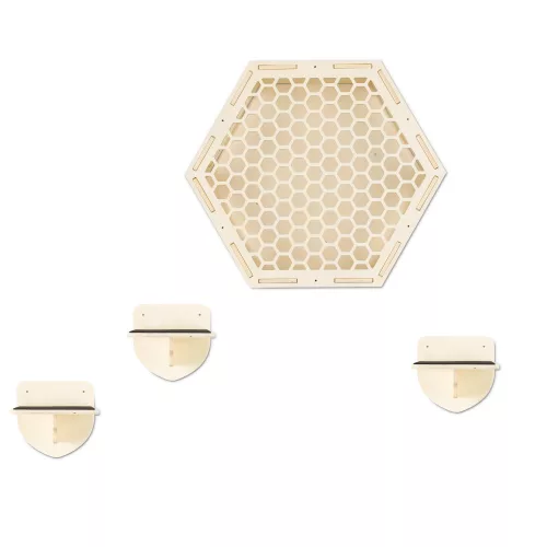 Мебел за катерене на котки Navaris, бежово, дърво, 58934.04