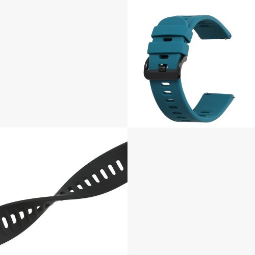 Комплект от 2 каишки за AGPTEK LW11, Kwmobile, зелено/черно, силикон, 56653.57