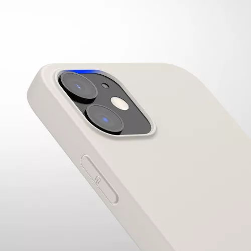 Калъф Kwmobile за Apple iPhone 12/iPhone 12 Pro, силиконов, бял, 53938.204