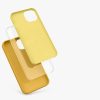 Калъф Kwmobile за Apple iPhone 13, силиконов, жълт, 55878.191