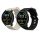 Комплект 2 каишки за часовник Xiaomi Mi Watch/Mi Watch Color Sport, Kwmobile, черен/сив, силикон, 58466.02