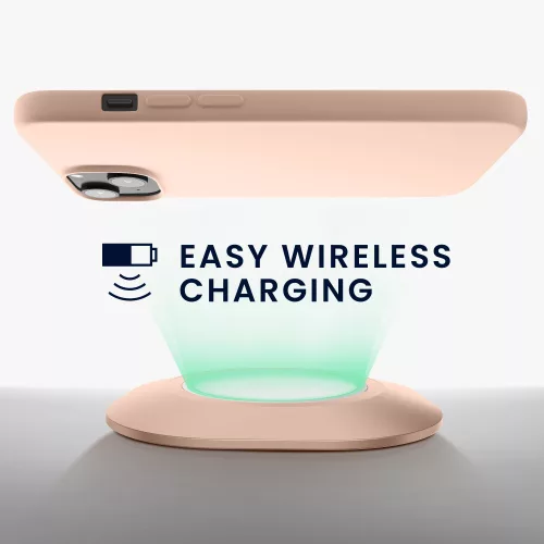 Калъф Kwmobile за Apple iPhone 14, силиконов, кремав, 59079.225