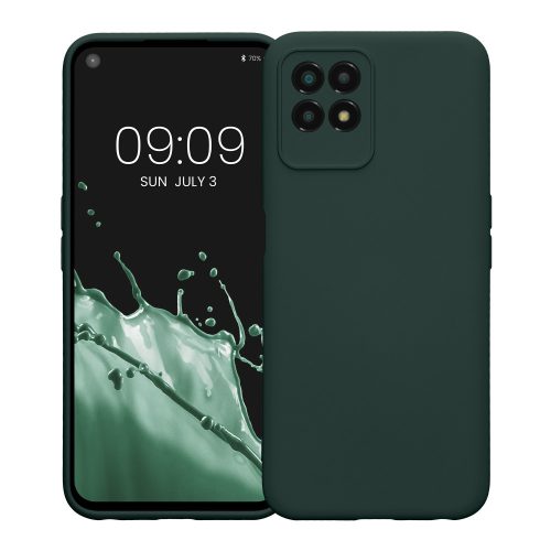 Калъф Kwmobile за Realme 8i, силиконов, зелен, 58293.169