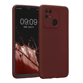   Калъф Kwmobile за Xiaomi Redmi 10C, силиконов, червен, 59229.187