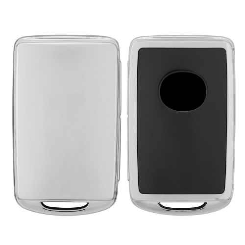 kwmobile Капак за автомобилен ключ за бутони Mazda 4, силикон, сив/черен, 59241.94