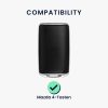 kwmobile Капак за автомобилен ключ за бутони Mazda 4, силикон, сив/черен, 59241.94