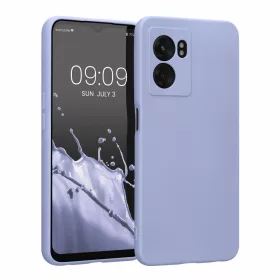   Калъф Kwmobile за OPPO A77, Силиконов, Син, 59245.139