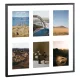 Rama foto colaj Navaris, 6 poze 10x15 cm, 38.2x37.2x2 cm, argintiu, sticla/aluminiu