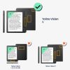 Капак за Tolino Vision 6, Kwmobile, Многоцветен, Екологична кожа, 56594.39